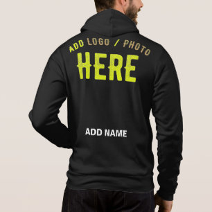 SUDADERA PERSONALIZABLE MODERNO ESTILO NEGRO VERIFICADO MAR