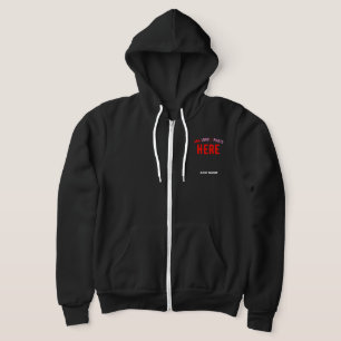 SUDADERA PERSONALIZABLE MODERNO ESTILO NEGRO VERIFICADO MAR