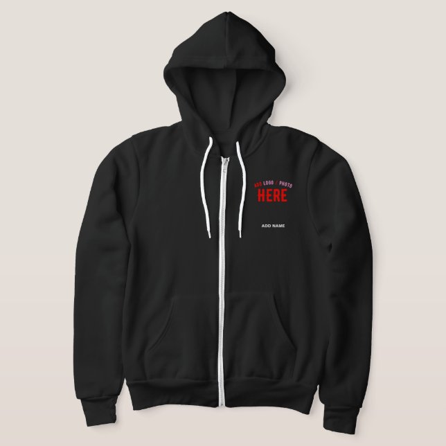 SUDADERA PERSONALIZABLE MODERNO ESTILO NEGRO VERIFICADO MAR (Distribución)