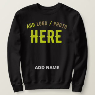 SUDADERA PERSONALIZABLE MODERNO ESTILO NEGRO VERIFICADO MAR