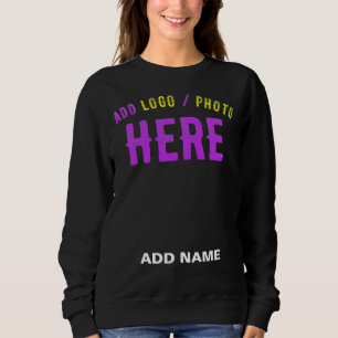 SUDADERA PERSONALIZABLE MODERNO ESTILO NEGRO VERIFICADO MAR