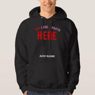 SUDADERA PERSONALIZABLE MODERNO ESTILO NEGRO VERIFICADO MAR