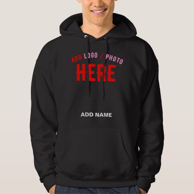 SUDADERA PERSONALIZABLE MODERNO ESTILO NEGRO VERIFICADO MAR (Anverso)