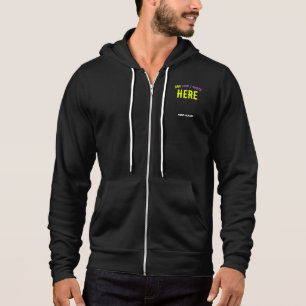 SUDADERA PERSONALIZABLE MODERNO ESTILO NEGRO VERIFICADO MAR