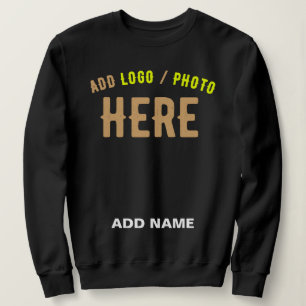 SUDADERA PERSONALIZABLE MODERNO ESTILO NEGRO VERIFICADO MAR