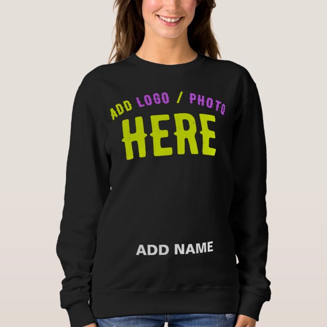 SUDADERA PERSONALIZABLE MODERNO ESTILO NEGRO VERIFICADO MAR (Anverso)