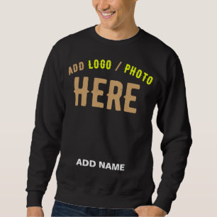 SUDADERA PERSONALIZABLE MODERNO ESTILO NEGRO VERIFICADO MAR