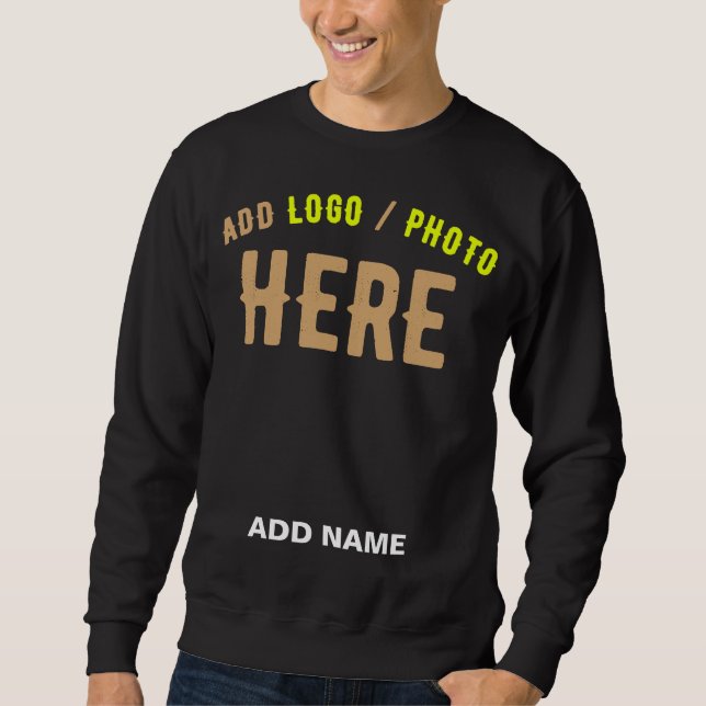 SUDADERA PERSONALIZABLE MODERNO ESTILO NEGRO VERIFICADO MAR (Anverso)