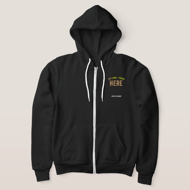 SUDADERA PERSONALIZABLE MODERNO ESTILO NEGRO VERIFICADO MAR (Distribución)
