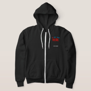 SUDADERA PERSONALIZABLE MODERNO ESTILO NEGRO VERIFICADO MAR
