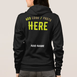 SUDADERA PERSONALIZABLE MODERNO ESTILO NEGRO VERIFICADO MAR