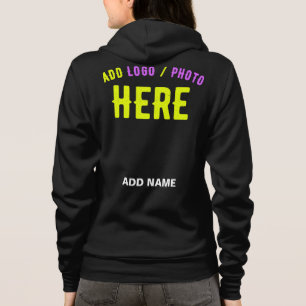 SUDADERA PERSONALIZABLE MODERNO ESTILO NEGRO VERIFICADO MAR