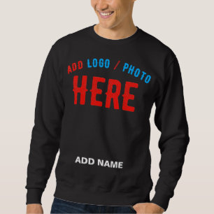 SUDADERA PERSONALIZABLE MODERNO ESTILO NEGRO VERIFICADO MAR