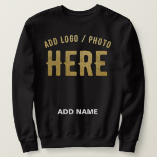 SUDADERA PERSONALIZABLE MODERNO ESTILO NEGRO VERIFICADO MAR