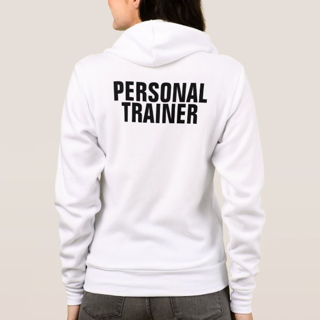 Sudadera Personalizable Mujeres Gimnasio Entrenador persona (Reverso)