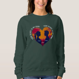 Sudadera personalizable para mujer con corazón y p