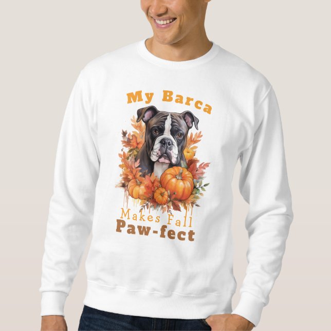 Sudadera Personalizable Paw-fecto Perro de otoño Barca (Anverso)