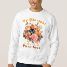 Personalizable Purr-fect Autumn Cat Midnight