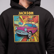 Personalizable Retro Personalizado Pop Art Car Lov