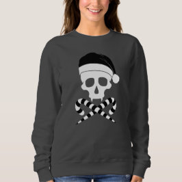 Sudadera Personalizable Skull Santa Claus