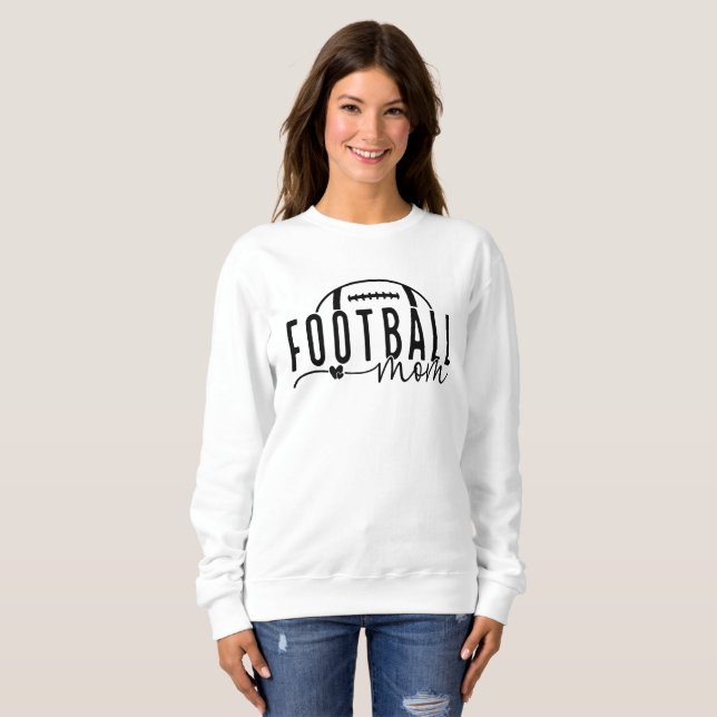 Sudadera Personalizable Sweatshirt de la madre del fútbol (Anverso completo)