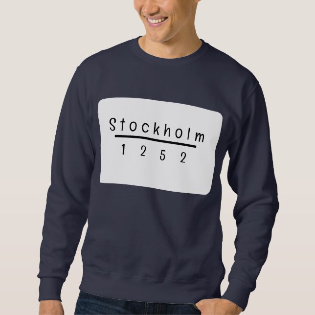 Sudadera Personalización de Estocolmo 1252 (Anverso)