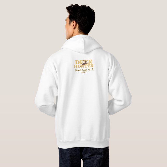 Sudadera Personalización de la cazadora de venados moderna (Reverso completo)