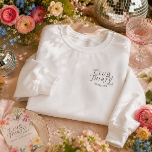 Sudadera personalizada de cumpleaños Club Thirty