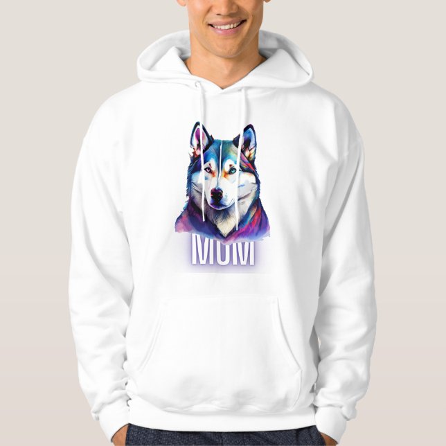 Sudadera personalizada de lobo Husky (Anverso)