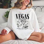 Sudadera Personalizada la personalizado Bachelorette Party<br><div class="desc">Prepárese para su extravagancia de bachillerato de Las Vegas con nuestro Dusty Blue "Vegas Before Vows" Personalizado Las Vegas Bachelorette Party Personalized Crewneck Sweatshirt. Este suéter confortable y elegante está diseñado para que usted se sienta bien durante su fin de semana especial. Con un diseño retro de un viaje en...</div>