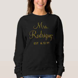 Sudadera Personalizada Sra. Newlywoed Personalizado present