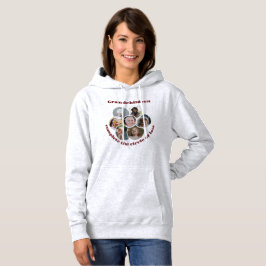 Sudadera Personalizado Abuela/hijos 7 Collage de fotos de c