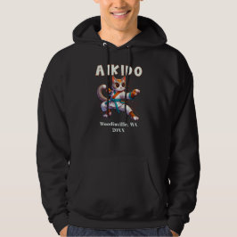 Sudadera Personalizado Aikido Martial Arts Location Fecha d
