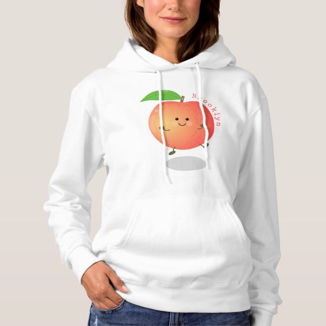 Sudadera Personalizado amarillo de melocotón alegre (Anverso)