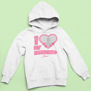 Sudadera Personalizado Amo a mi esposo - Agregar foto y nom