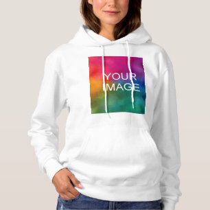 Sudadera Personalizado Añadir foto de envío de texto a muje