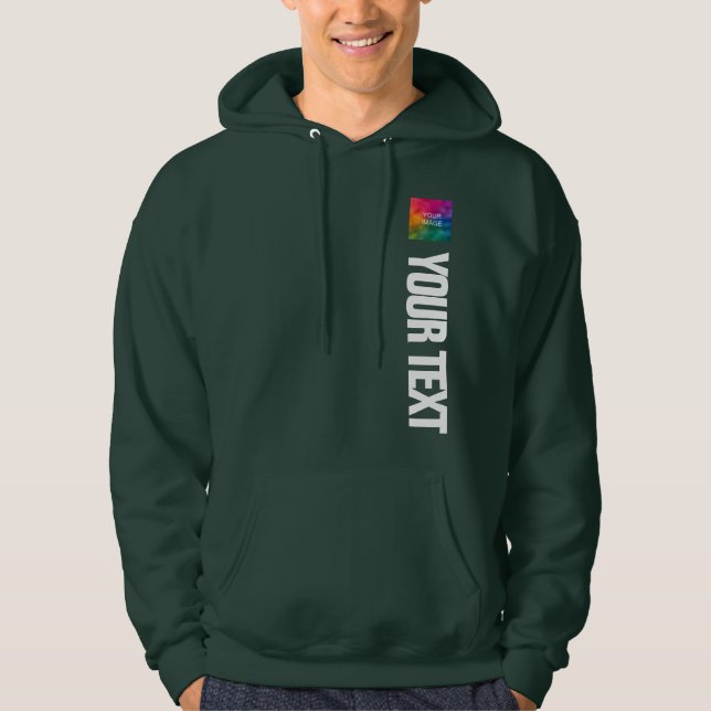 Sudadera Personalizado Añadir plantilla de texto de imagen  (Anverso)