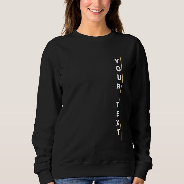 Sudadera Personalizado Añadir Su Texto Aquí Elegante Planti (Anverso)