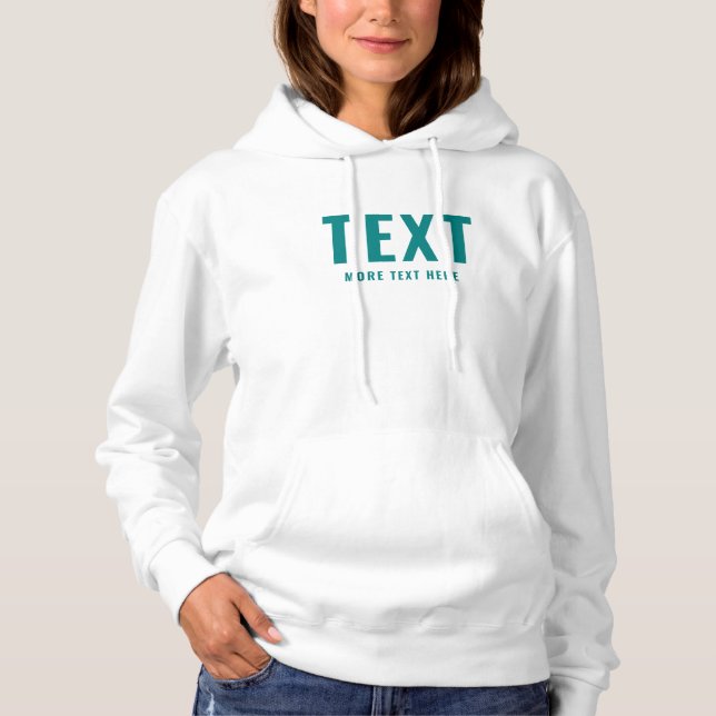 Sudadera Personalizado Añadir texto o plantilla de nombre M (Anverso)