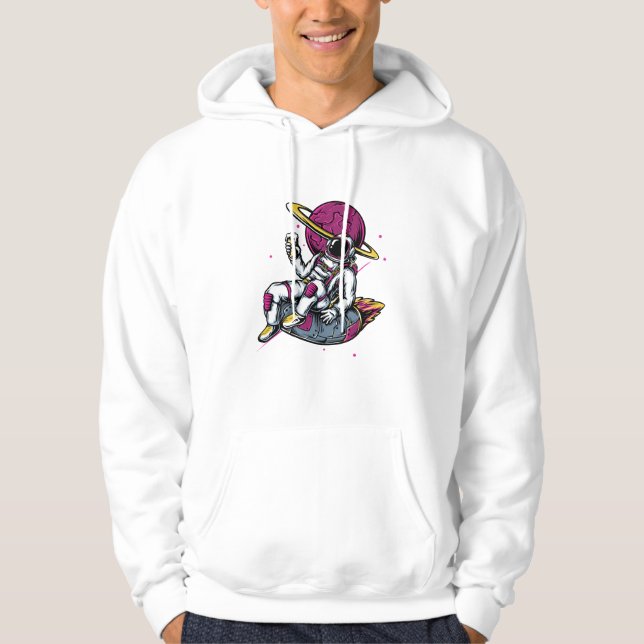 Sudadera Personalizado astronauta estilo graffiti (Anverso)