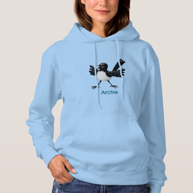 Sudadera Personalizado australiano Willie Wagtail personali (Anverso)