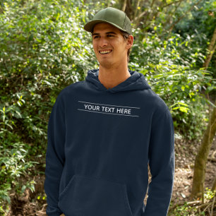 Sudadera Personalizado Azul marino básico azul de la marina