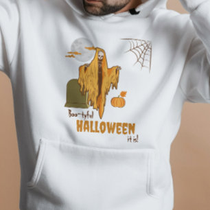 Sudadera Personalizado Booty Pun Flirty Skeleton Halloween