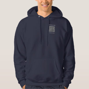 Sudadera Personalizado Código QR Nombre de la compañía Info