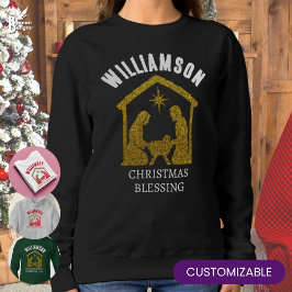 Sudadera Personalizado Cristiano Natividad Navidades famili