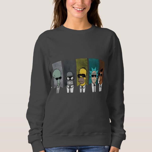 Sudadera Personalizado Crossover Crewneck Sweatshirt - Pop  (Anverso)