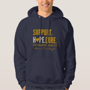 Sudadera personalizado de apoyo al cáncer infantil Pullover