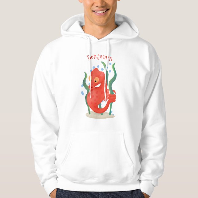 Sudadera Personalizado de caballitos de mar de pepino (Anverso)