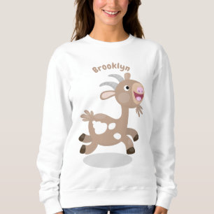 Sudadera Personalizado de cabra alegre