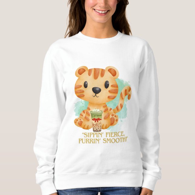 Sudadera personalizado de cita de tiguer (Anverso)